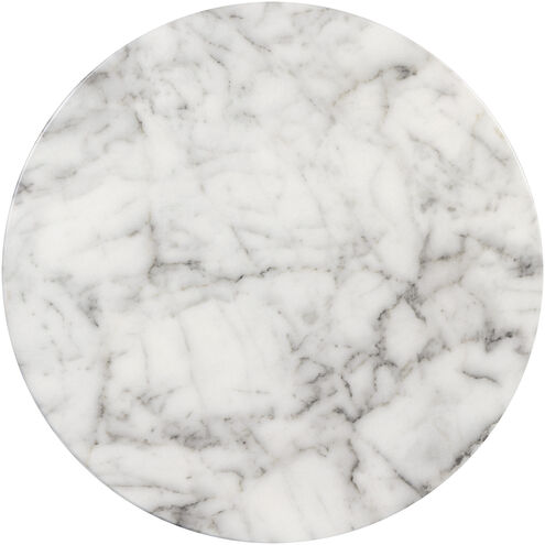 Lucida 20 X 18 inch Marble Look / White Outdoor End Table